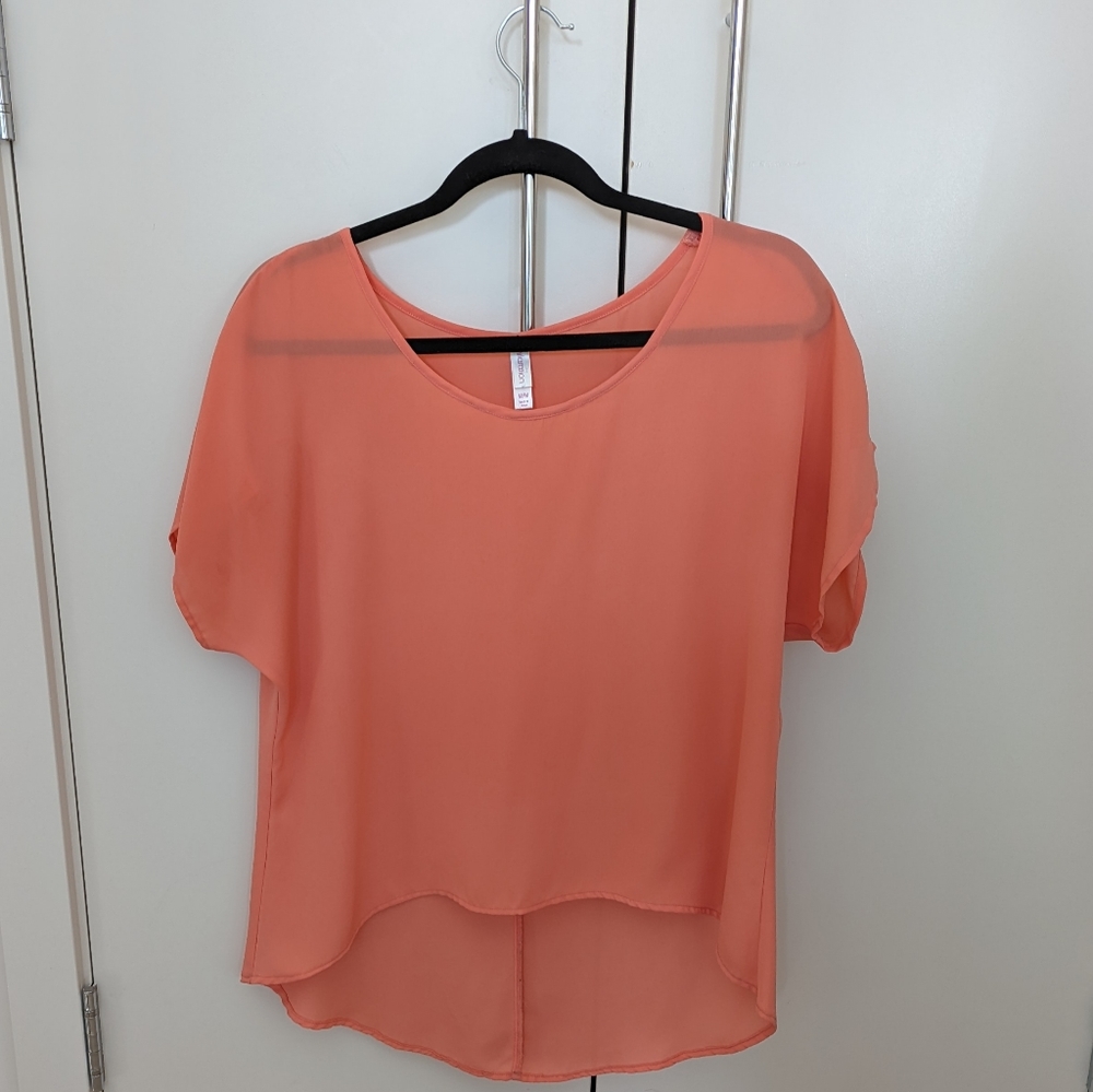 Coral Xhilaration Top